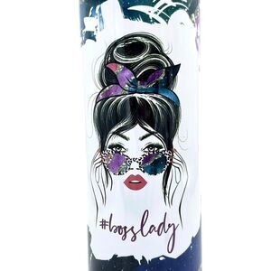 Boss Lady Tumbler Hot/Cold Insulated Tumbler 20 oz Tumbler Skinny Tumbler